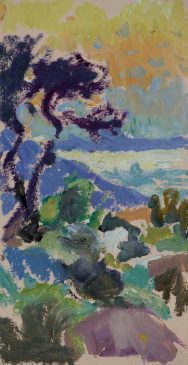 Evening in the Hills I (HG1098) Oil on Board 15.5