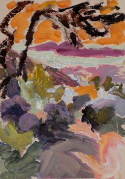 Evening in the Hills II (HG1099) Oil on Board 11