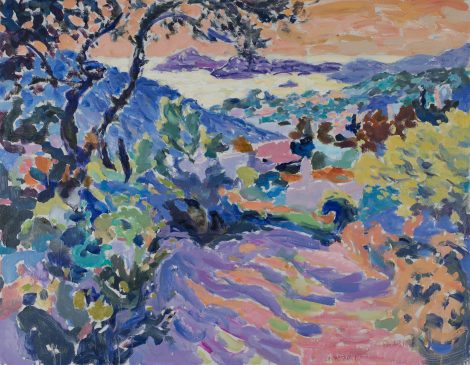 The Path to the Sea, Evening I (HG1132) Oil on Canvas 28