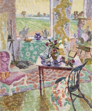 Studio Interior, Springtime (HG1019) Oil on Canvas 46