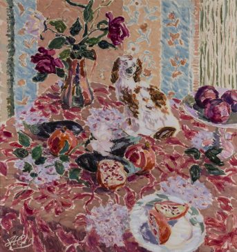 Still Life: My Surrogate Friend (HG1027) Oil on Canvas 36