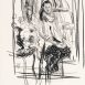 Compositional Study: Girl Seated on a Chair (HG1035) Charcoal on Paper 22