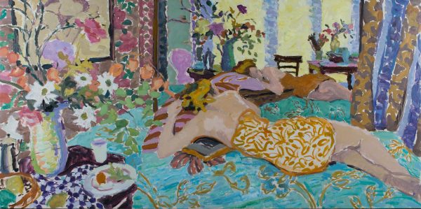 Freyja, Reclining, Morning Light (HG1112) Oil on Canvas 30