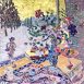 A Winter Garden (HG1232) Oil and Gold Leaf on Canvas 42