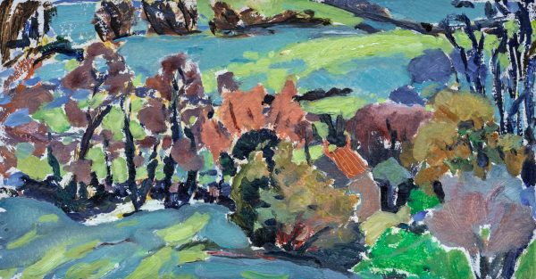 Late Winter, Dorset (HG1235) Oil on Board 13