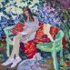 Bella and the Lillies (HG1247) Oil on Board, 25
