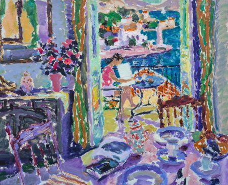 Breakfast at Symi (HG1250) Oil on Board 25