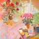 Still Life with Poppies, Orchid and Dutch Coffee Pot I (HG684) Oil on Canvas 42