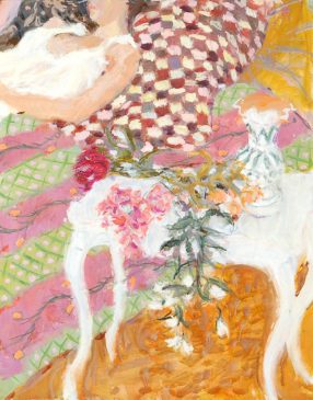 The Chequered Pillow (HG 747b) Oil on Canvas 26