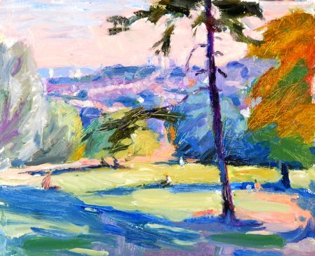 London from Alexandra Park (HG764) Oil on Board 15