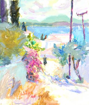 Morning Light, Spetses (HG769) Oil on Board 18