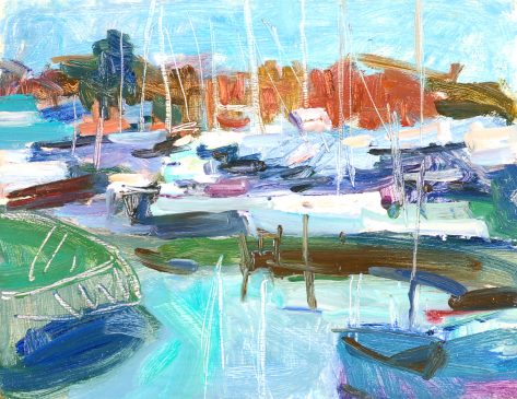 Suffolk Boatyard (HG771) Oil on Board 12