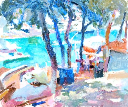 Greek Morning (HG773) Oil on Board 15