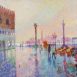 St Mark's Square, Late Winter Morning (HG793) Oil on Canvas 38
