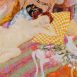 Still Life with Sleeping Nude and Chequered Pillow (HG802) Oil on Canvas 34