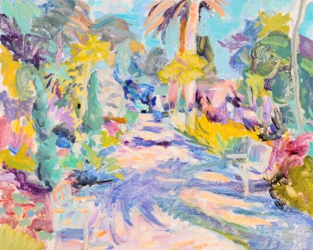 Tresco Garden, Easter (HG837) Oil on Board, 15