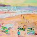Whitesands Beach, Pembrokeshire (HG855) Oil on Board, 14.5