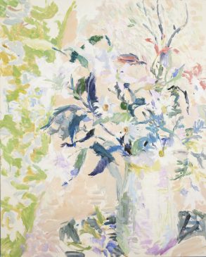 Still Life in Pink and Green (HG898) Oil on canvas 30