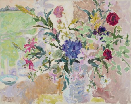 The Jug of Flowers (HG943) Oil on Canvas 30