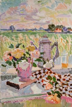 Summer Roses, Suffolk (HG985) Oil on Canvas 30