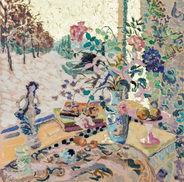 A Winter Garden (HG1160) Oil on Canvas 42