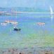 Looking Towards St Martins, Low Tide, Windless Afternoon (HG205) Oil on Canvas 26