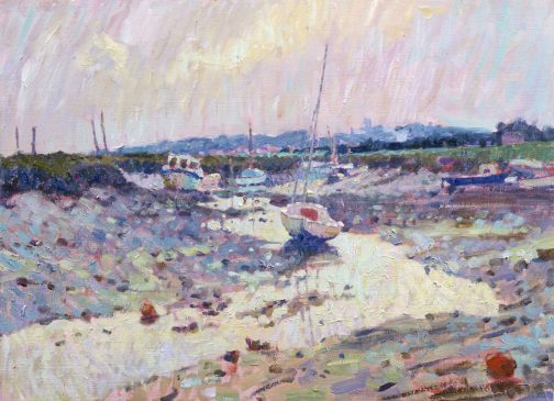 Low Tide, Morston Harbour (HG220) Oil on Canvas 18