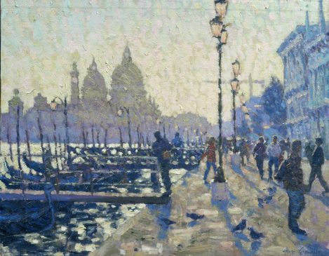 The Salute, Late Afternoon (HG221) Oil on Boar 16