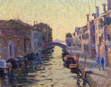 Canareggio, Evening (HG222) Oil on Board 16