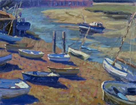 Wells Harbour, Low Tide (HG223) Oil on Canvas 14