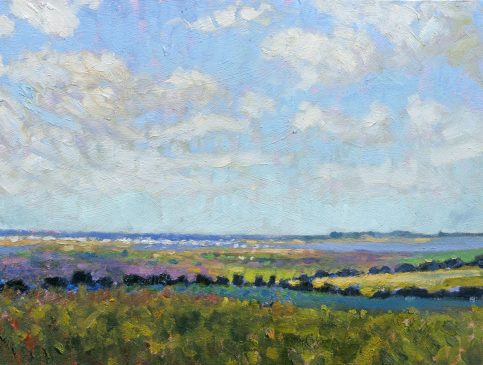 The Marshes Near Stiffkey (HG230) Oil on Board 11.5