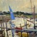The Blue Sail, Morston Harbour (HG233) Oil on Board 11.5