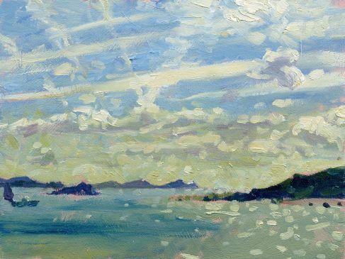 Early Morning Sky, Tresco (HG240) Oil on Board 11.5