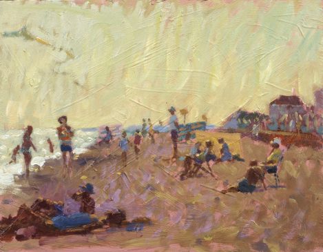 Sultry Afternoon, Southwold (HG241) Oil on Board 11.5