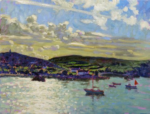 Evening Sun, September, Bryher Island (HG256) Oil on Canvas 14
