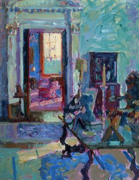 Country House Interior (HG510) Oil on Canvas 18