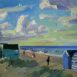 Southwold Beach (HG524) Oil on Board 11.5