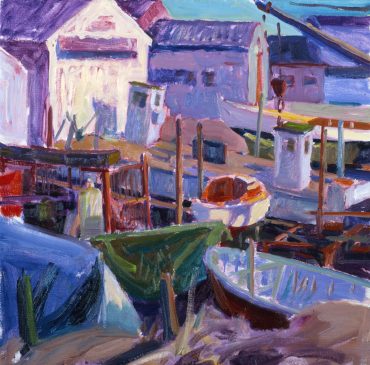 The Boatyard, Lowestoft (HG558) Oil on Canvas 24