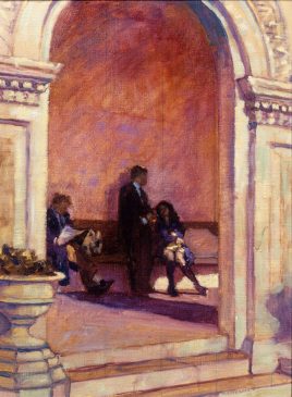 The Office Break (HG24) Oil on Canvas 24