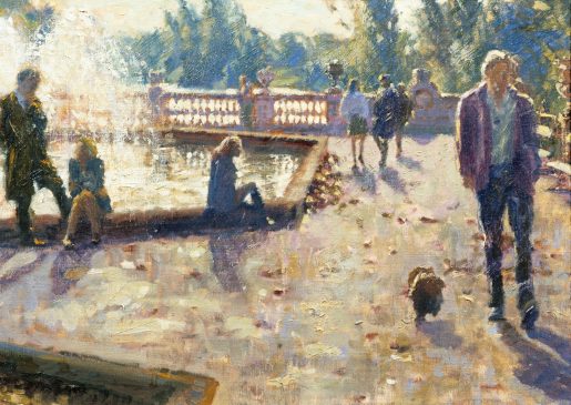 Kensington Gardens - September Morning (HG29) Oil on Canvas 16