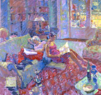 After Lunch (HG303) Oil on Canvas 30