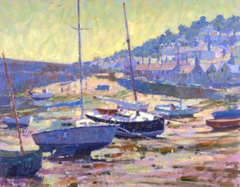 Mousehole, Low Tide (HG312) Oil on Canvas 24
