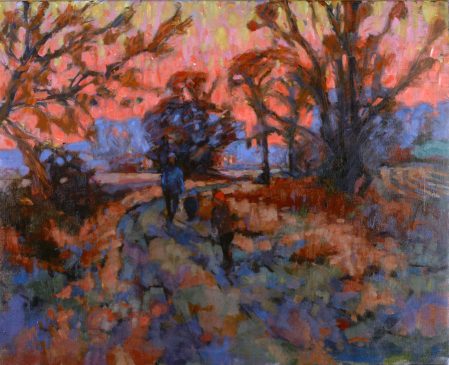 Winter Dusk Suffolk (HG316) Oil on Canvas 24