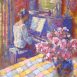 The Piano Practice (HG327) Distemper on Canvas 26