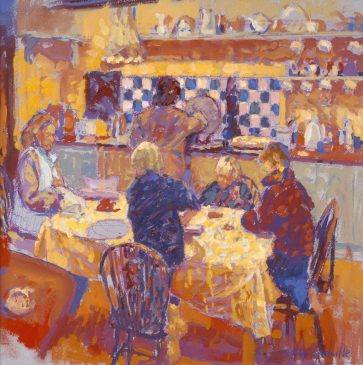 The Children's Tea (HG330) Distemper on Board 19