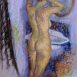 Figure Standing at the Basin (HG345) Pastel on Paper 26