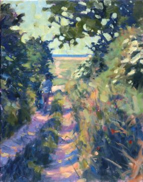 The Approach to Stiffkey Marshes (HG349) Oil on Canvas 18