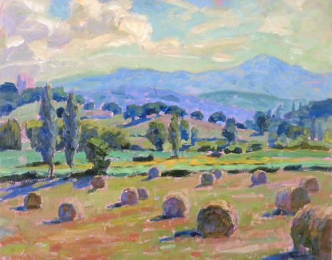 Bellevezes, Summer Evening (HG354) Oil on Board 14