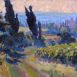 Late Afternoon in the Corbieres (HG358) Oil on Board 12