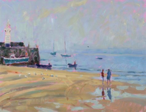 St Ives Harbour, Hazy Light (HG366) Oil on Board 12